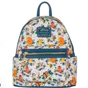 NWT Loungefly Disney Lion King Tattoo AOP Mini Backpack